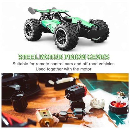 MECCANIXITY 1Pcs 1M 20T Steel Motor Pinion Gears, RC Motor Gears Fits 8mm Shaft Bore for RC Vehicles Truck Drift Remote Control Car Off-Road Crawler Parts, Black