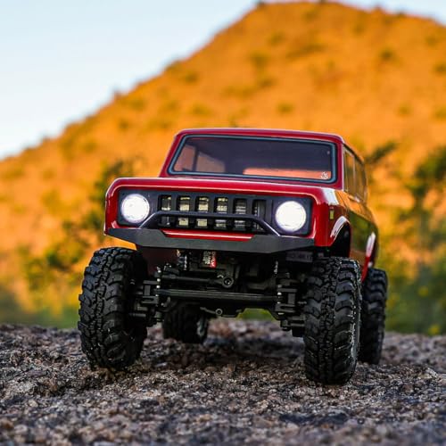 Redcat Racing Ascent-18 Scout II Brushless, 1/18 Scale RC Crawler, 4WD Remote Control Car, Aluminum Chassis, Red/Gold Dust