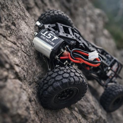 RC Car Motor, Metal Brush Motor Low Noise Lightweight 030 55T Brushed Motor with 11T Gear Compattible with SCX24 1/24
