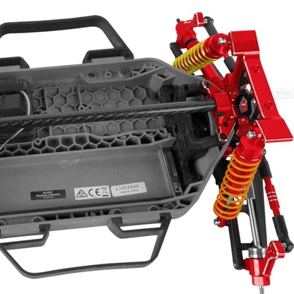 RC Aluminum Chassis Brace Upgrades Part for 1/10 Slash 4wd LCG,Slash 4x4 LCG VXL,Rustler 4wd,Rustler 4x4 VXL,Chassis Brace Heavy Duty Hops up,Red - color: Red - (Upgrades)