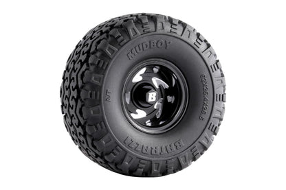 RC Crawlers Truck Upgrade Parts for 1/18 1/24 Scale&FMS FCX18 FCX24 :1.0” Stellar Racing Beadlock Wheels (4pcs) Black - color: Black
