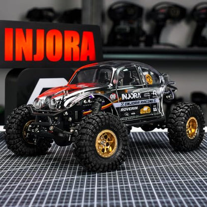 INJORA BUG18 Body with Interior for 1/18 TRX4M Universal LCG Chassis（Clear） - color: Clear