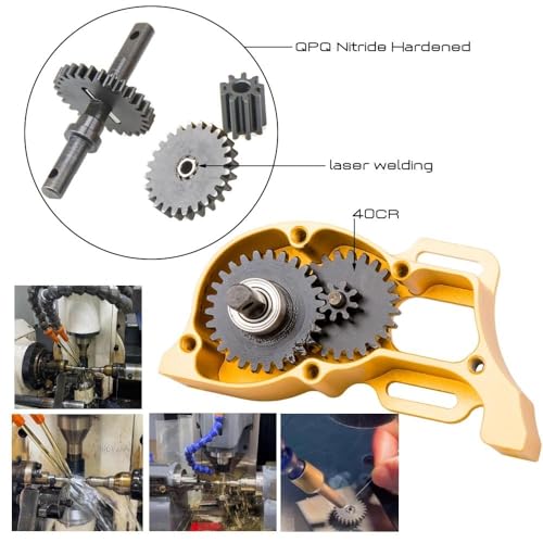 RhinoRC Crawler Gearbox GB867 V2 Kit,Transmission Gears Set,for 1/10 RC Crawler Car (GB867 V2) - color: Gb867 Gearbox