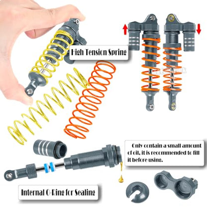 RC Upgrades Part for 1/10 Rustler Stampede (VXL) 2WD,A-Arm,Shock,Drive Shaft,Caster Block,Steering Blocks,Stub Axle Carriers,Steering Bellcranks,Links,Shock Tower,Front Bulkhead,Titanium - color: Titanium - (Rc Upgrades)