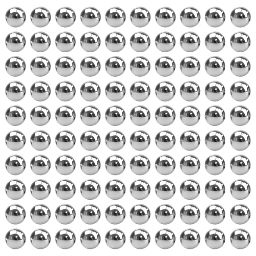 400 Pcs M5.5 Stainless Steel Bearing Balls, Metric Precision Bike Ball Bearings for Acrylic Paints, Nail Polish & Epoxy Resin, Durable Agitator Balls for Ball Bearings - size: M5.5-400Pcs