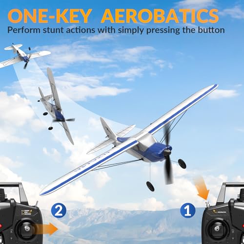 RC Plane Sport Cub 500 S2 Remote Control Airplane 4 Channel RTF | Easy Control for Beginners, One Key Aerobatic,3 Modes, Best Gift for Adults