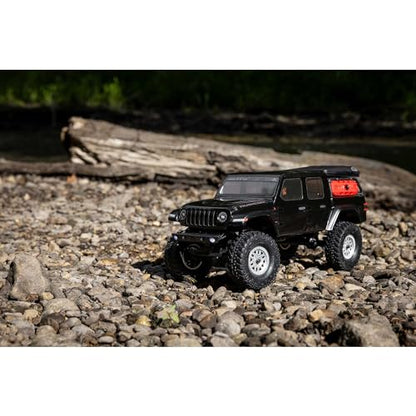 Axial SCX24 Jeep Gladiator RC Truck, Black, AXI00005V2T5 | 4 Wheel Drive, Rock Crawler, Brushed RTR, Ready-to-Run - color: Black