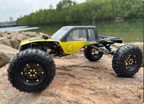 RhinoRC YUE LCG v2 Crawler Frame Chassis Kit,with Titanium Alloy Link,for 1/10 RC Crawler Car (YUE LCG v2 Set) - color: Yue Lcg V2 Chassis