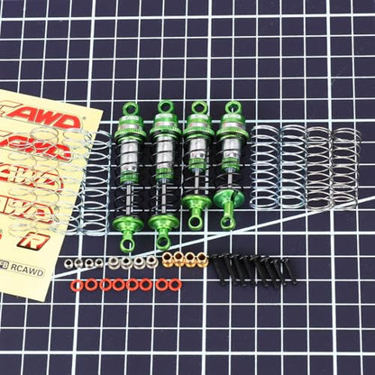 RCAWD Alloy Front Rear Shock for Losi 1/16 Mini-B 1/18 Mini-T Shocks Series Upgrades Part Green - color: Green