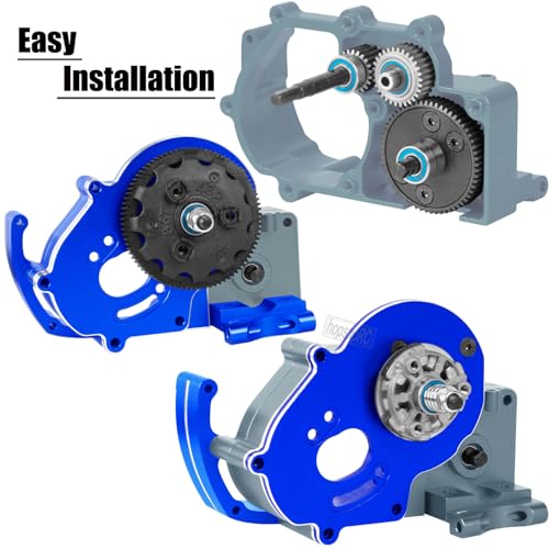 48P 86T Spur Gear&Slipper Clutch&Transmission Gear&Slipper Rebuild Kit&Pressure Plate Upgrades Part for 1/10 Slash 2WD(VXL),Rustler/Stampede/Bandit 2WD(VXL) Hops up,Navy Blue - color: Navy Blue(Upgrades Part)