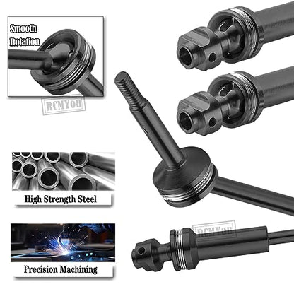 Aluminum Transmission Gearbox & Drive Shaft Axles Upgrades Part for 1/10 Slash 2WD(VXL),Stampede 2WD(VXL) 2WD,Rustler 2WD(VXL),Titanium - color: Titanium - (Transmission Gearbox & Drive Shaft)
