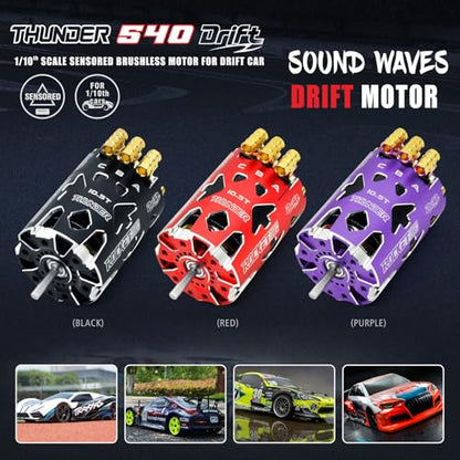 Surpass Hobby Thunder Power 540 V5R 13.5T Brushless Motor with 160A ESC Combo for 1/10 RC Racing Car Truck