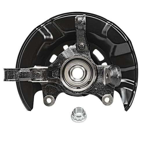 Detroit Axle - 4pc Steering Knuckles Kit for 09-13 Toyota Corolla Matrix, 2 | Front Steering Knuckles & Wheel Bearing Hubs 2 Rear Wheel Bearing and Hubs 2009 2010 2011 2012 2013 Replacement - size: 4UW48584/Kit