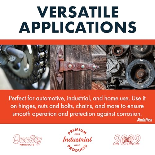 Made Here Co. Multi-use Lubricating Penetrant Oil - High-Performance, Rust Prevention, Non-Toxic Formula, 4oz - Ideal for Home, Automotive, and Industrial Use (Pack of 2) - size: Multipurpose Oil 4 Oz (Pack of 2)