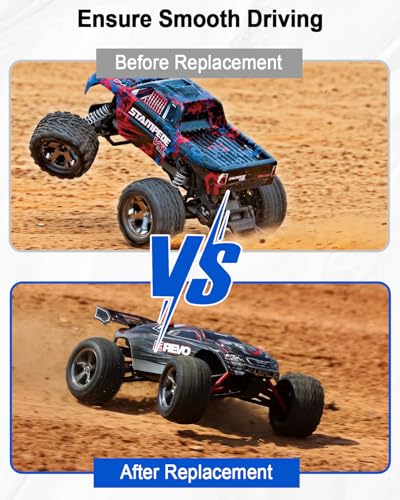 30T M0.8 Differential Gears Fit for 1/18 Arrma Typhon Grom Granite Grom | 2Pack Assembled Differential for 1/14 Mini Mojave Grom 2S, RC Diff Gear Set, Front & Rear Metal Differential Housing