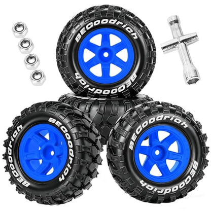 RC Wheels and Tires Off Road Monster Truck TRX E-REVO Summit HPI SAVAGEGT-2XS REDCAT Volcano-16 for 1/12 1/14 1/16 E-REVO RC 16208 16209 16210,Rc Plastic Wheels,Navy Blue - color: Navy Blue- (Rc Wheels Tires)