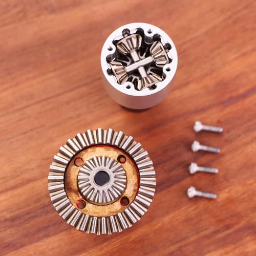 45# Steel Differential Diff Gear for 1/16 H16207 16208 16209 16210 H16H H16E H16P H16BM H16BM H16GT H16DR Series Upgrades Part Silver - color: Silver
