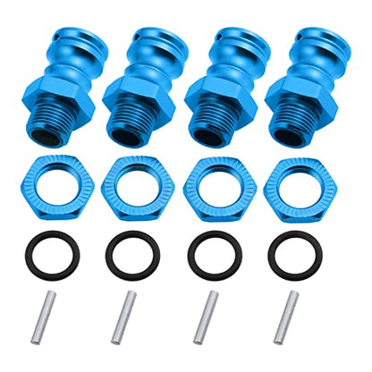 4Pcs 17mm to 23mm Wheel Adapter Conversion Extension, Blue - color: Blue