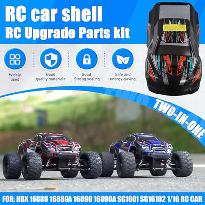 HBX 16889 16889A 16890 16890A SG1601 SG1602 RC Car Body Shell and Sticker B004-INV 1/16 RC Car Parts Accessories A - size: A
