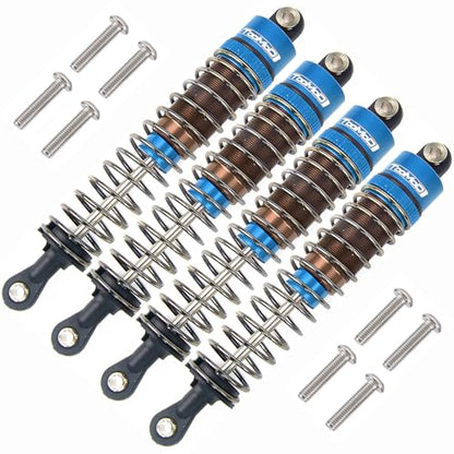 Oil Shock Absorbers Upgrade Compatible with 1/10 RC Cars | Fits Axial / D90 / Scx10 / Tamiya / Trx4 - Oil Damper Upgrade - Blue - color: Blue