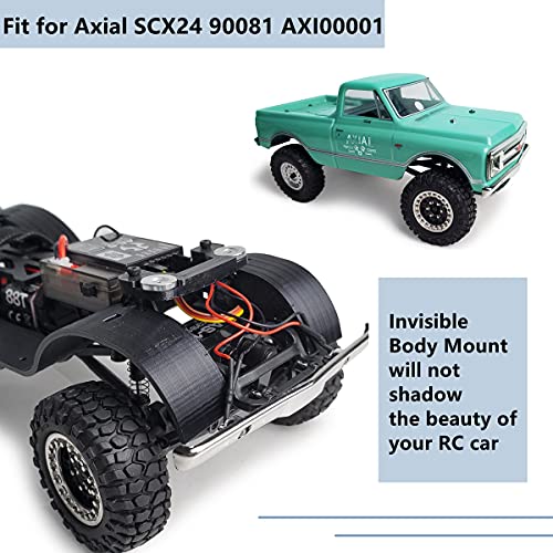 Maleonn 1 SET RC Invisible Body Shell Mount Body Post Set for 1/24 RC Crawler Car SCX24 Upgrades AXI00001 C10 Accessories