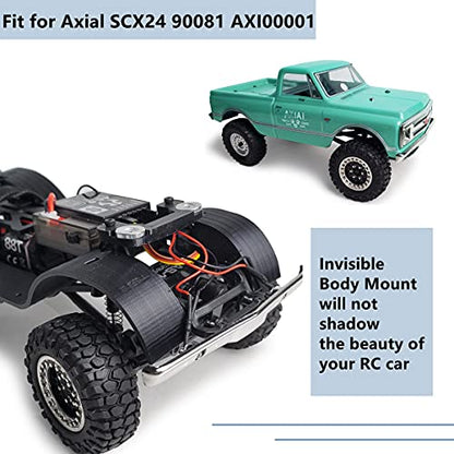 Maleonn 1 SET RC Invisible Body Shell Mount Body Post Set for 1/24 RC Crawler Car SCX24 Upgrades AXI00001 C10 Accessories