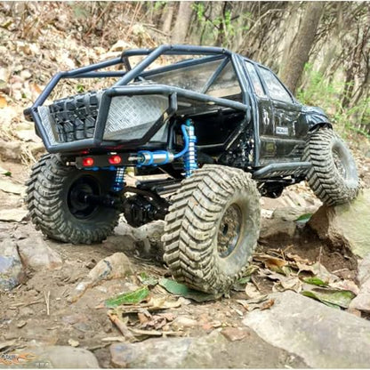 Adjustable Oil Piggyback Shock Absorber 70-123mm with Remote Reservoir for 1/10 RC Crawler Axial SCX10 Wraith CAPRA RR10 TRX4 (90mm 2pcs) - color: 90mm 2pcs