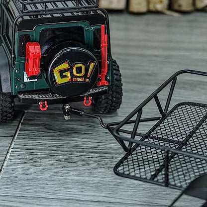INJORA 543g Trailer with Metal Hitch Mount for 1/18 TRX4M RC Upgrade