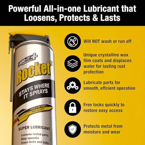 Multi-Purpose Lubricant Spray, 15.2 Fl Oz (Pack of 6) – Penetrating Oil & Anti-Corrosion Spray for Rusted Bolts, Tools, Bikes & Garden Equipment, Water-Resistant Protective Coating - size: 15 fl oz (Pack of 6)