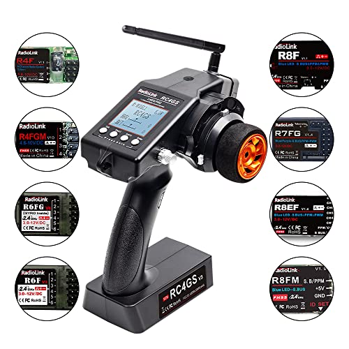 Radiolink RC4GS V3 2.4G 5 Channels RC Transmitter and Receiver R6FG Gyro Radio Remote Controller for Crawler Truck Car Boat