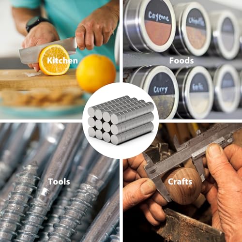 Strong Neodymium Magnets - Rare Earth, Heavy Duty, Round, Small, 0.23 x 0.12 Inch, 120 PCS - color: Silver, size: 0.23inch 120PCS