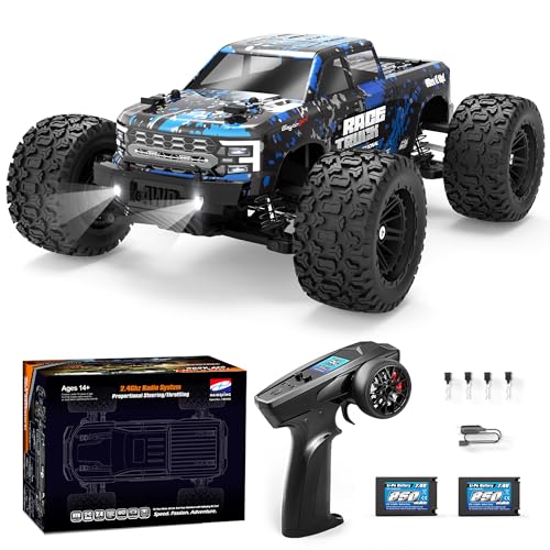 HAIBOXING RC Cars 1/18 Scale 4WD Off-Road Monster Trucks with 36+KM/H High Speed, 2.4 GHz Remote-Controlled Electric All Terrain Waterproof Vehicles with Rechargeable Battery for Kids and Adults RTR