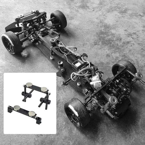 RC Car Accessories Compatible with Tamiya for TT01 for TT02 for HPI for Sakura 1/10 RC for Racing for Touring Car Parts 2X Magnet Body Shell Mount Kit