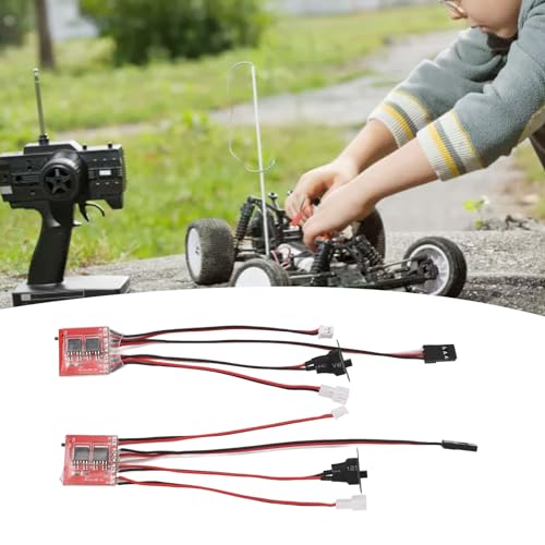 Brushed Electric Speed Controller, 30A RC Brushed ESC for DIY Mini RC Car or Boat w Brake, Two Way RC Brushed Motor Speed Controller for SCX24 1/24, K969 1/24