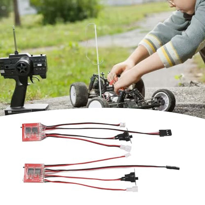 Brushed Electric Speed Controller, 30A RC Brushed ESC for DIY Mini RC Car or Boat w Brake, Two Way RC Brushed Motor Speed Controller for SCX24 1/24, K969 1/24