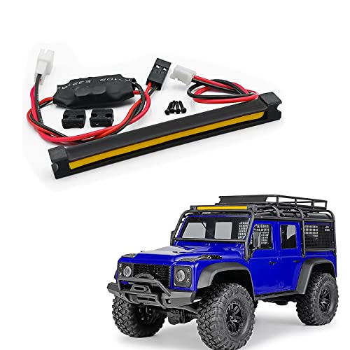 RC Roof Rack Light Bar LED Lamp for TRX4M Defender 1/18th RC Crawler Car Upgrades Parts