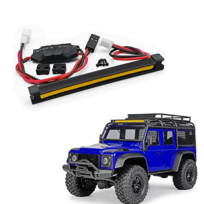 RC Roof Rack Light Bar LED Lamp for TRX4M Defender 1/18th RC Crawler Car Upgrades Parts