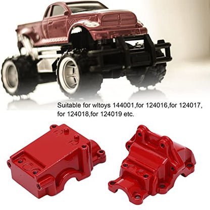 RC Gear Box Cover, Strong Steel Differential Housing Gear Box Cover for WLtoys 144001 RC Car Upgrade Parts