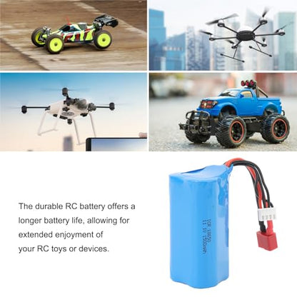 RC Receiver Battery, Lightweight Long Life Durable High Capacity Extended Playtime Life Battery 3000mAh 2S 6.6V for RC Cars Drones Airplanes Boats Enthusiasts Professionals
