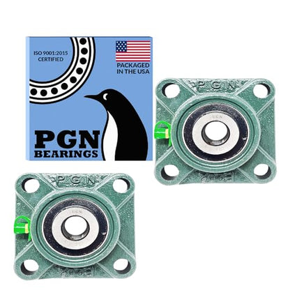 PGN UCF202-10 (2 Pack) Square Flange Bearing 5/8" Bore - size: 2, style: UCF202-10