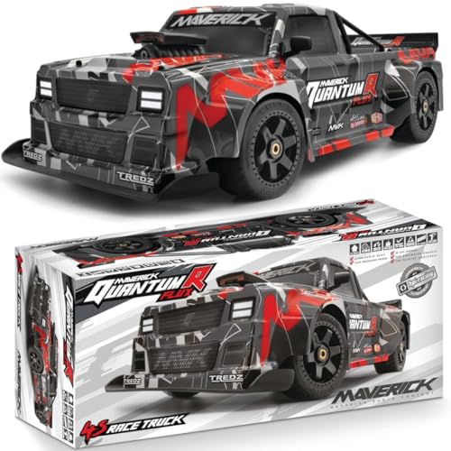 Maverick 150313 QuantumR Flux 4S 1/8 4WD Race Truck - Grey/Red