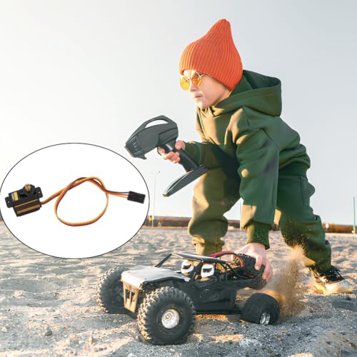 Servo Motor Metal Gear - High Speed Analog Gear Waterproof | Precision Control Angle Digital Torque for RC Helicopter Mechanical Arm Car Boat Robot Drift Buggy Crawler Model Plane