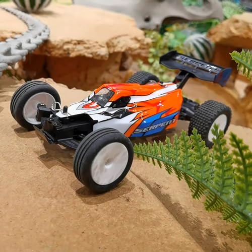 Serpent 1/24 Mini RC Off-Road Buggy RTR, 2.4GHz Remote Control Car | with Gyro, All Terrain High Performance Vehicle Includes 1 Battery & USB Charging Cable - style: 430001