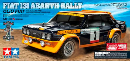 HRP Tamiya R/C Fiat 131 Abarth Rally Mf-01X Olio Fiat Painted Body