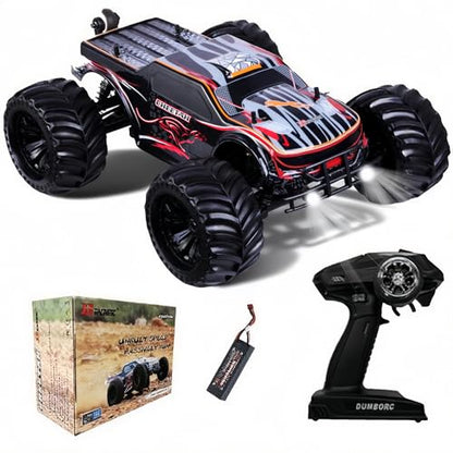 JLBRACINGRC 1/10 Brushless RC Cars for Adults, 80+ KPH, 4WD RC Trucks |120A ESC Monster Trucks, All-Terrain Off-Road Big Remote Control Car,IPX7 Waterproof Hobby RC Cars Gift
