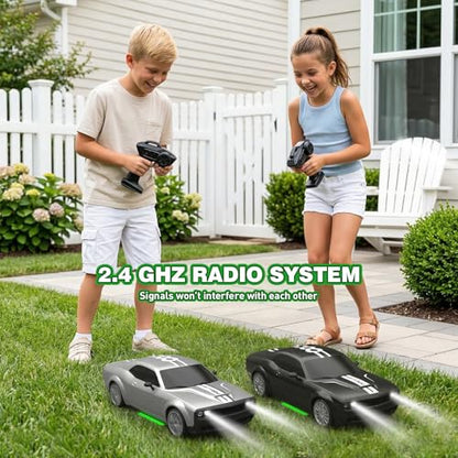Remote Control Car 4WD RC Drift Car 2.4GHz 1:20 Scale 20KM/H High Speed Racing Car with 2 Rechargeable Batteries, LED Lights, 50 Min Play Time RC Cars Toys Gifts for Boys Girls Kids Adults -Black - color: Black