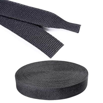 Automotive Heat Shrink Wire Sleeve Cord Protector 1/2''-66ft | Black 2:1 Ratio Wear-Resistant Fabric Heat Shrink Flat Woven Shrinkable Tube for Car Cable Wires Hoses Protection - size: 1/2"-66ft