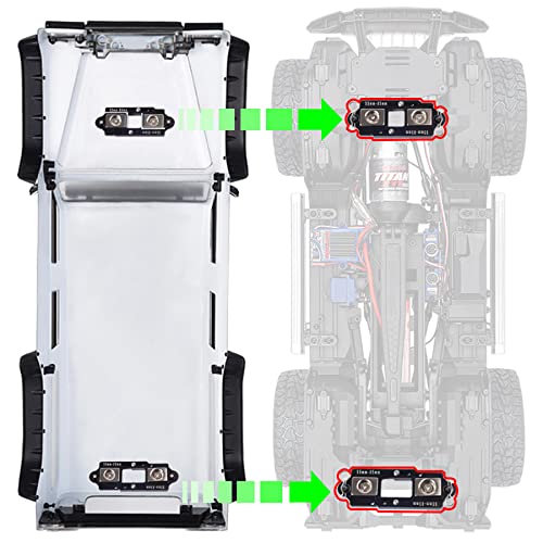 TRX4 Body mounts 4Pcs Adjustable Magnetic Body Post Mount Car Shell Column 55-85mm for 1/10 RC Crawler Axial SCX10 TRX4 TRX6 SCX10 90046 D90 86100 MST CFX TRX4 Upgrades (RC Body mounts B) - color: Rc Crawler Body Mounts Abs