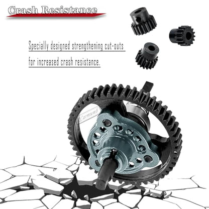 53T Spur Gear Upgrades Part for Slash 4X4/VXL Stampede 4X4/VXL Rustler 4X4/VXL,53T Slipper Clutch Eliminator with Pinions Gears Set(15T 17T 19T),Hardened Steel RC Upgrades,#6878,Titanium - color: Titanium(53t)