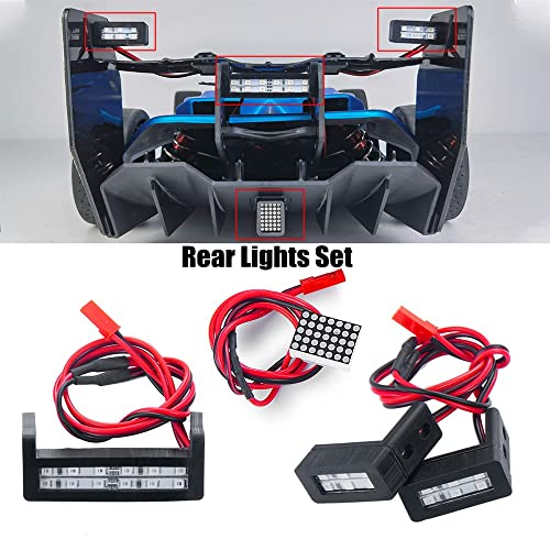 1:7th RC Led Light Kit Headlight Taillights Front/Rear Lamp for 1/7th ARRMA Limitless F1 RC Car Upgrades